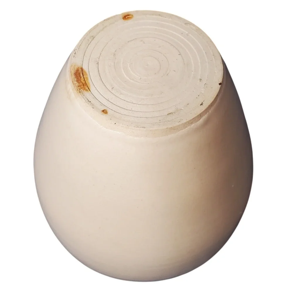 Handcrafted Ceramic Vase Gray White Swirl‎ Etched Design Rustic Southwestern